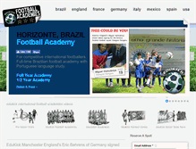 Tablet Screenshot of footballacademies.com